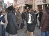 Energetic steps through Old town of Vilnius